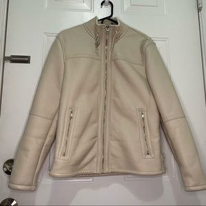 Stained Zara Mens Faux Leather Jacket